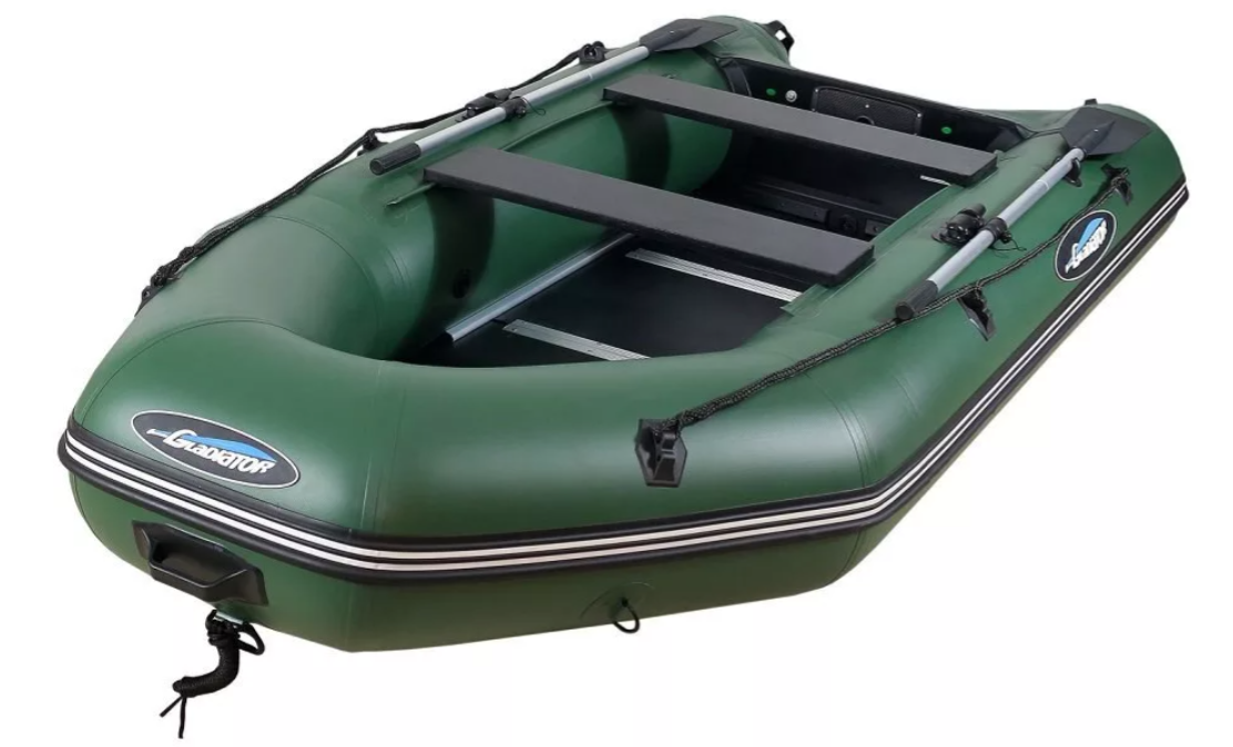 МОТОРНО-ГРЕБНАЯ ЛОДКА ПВХ GLADIATOR А 340 ТК С ФАНЕРНЫМ ПОЛОМ в Ростове-на-Дону