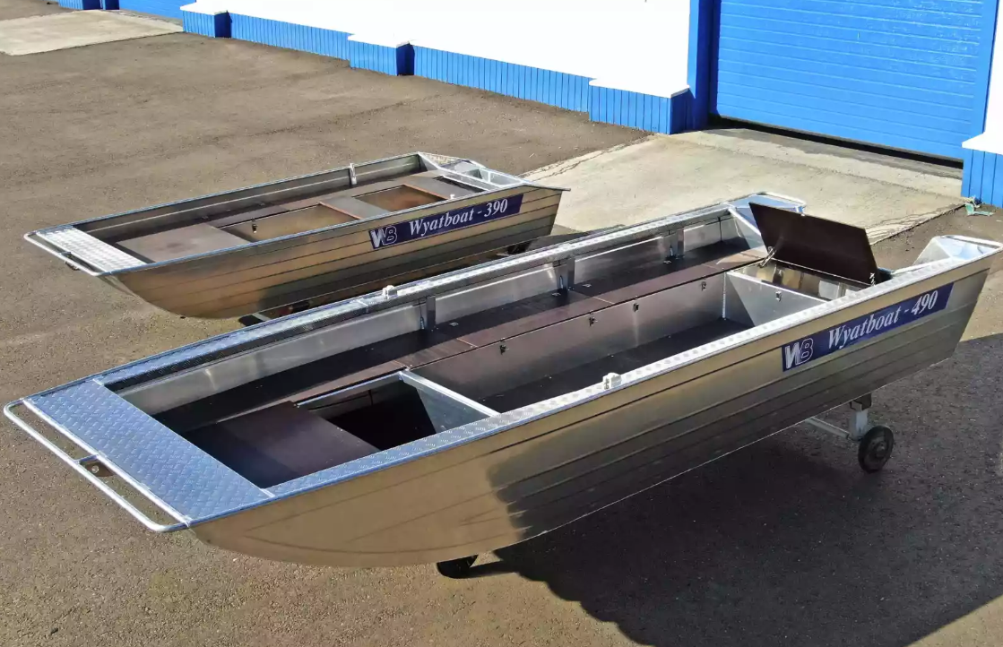 Алюминиевая лодка Wyatboat-490 Jonboat в Ростове-на-Дону