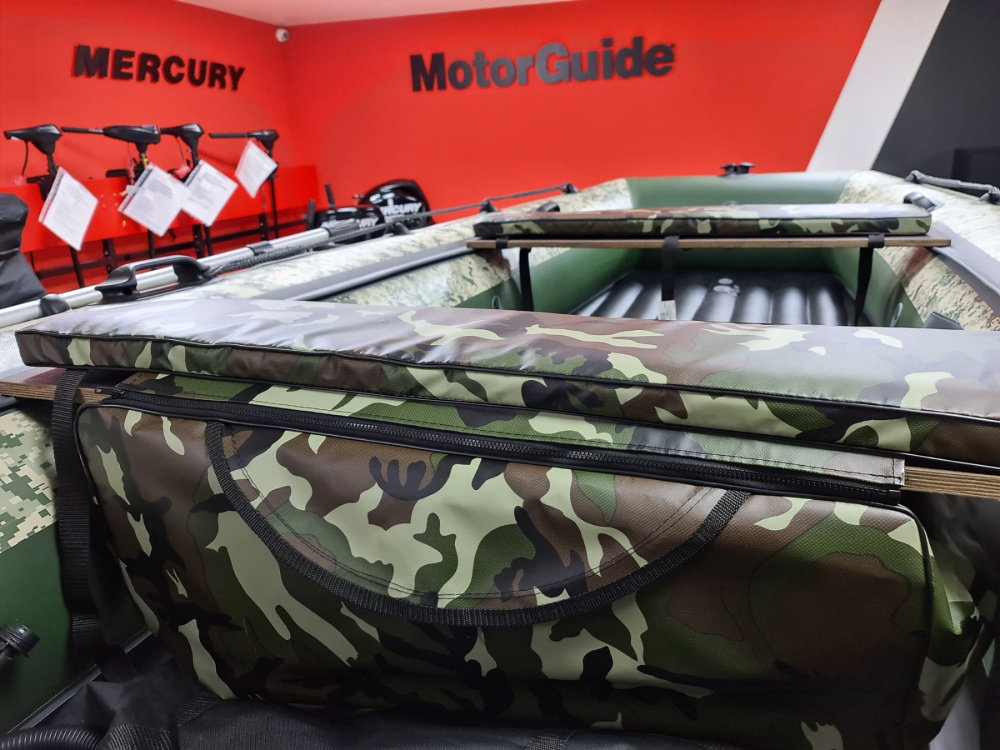 КОМПЛЕКТ МЯГКИХ НАКЛАДОК С СУМКОЙ ДЛЯ ЛОДОК 105Х20 КАМУФЛЯЖ в Ростове-на-Дону