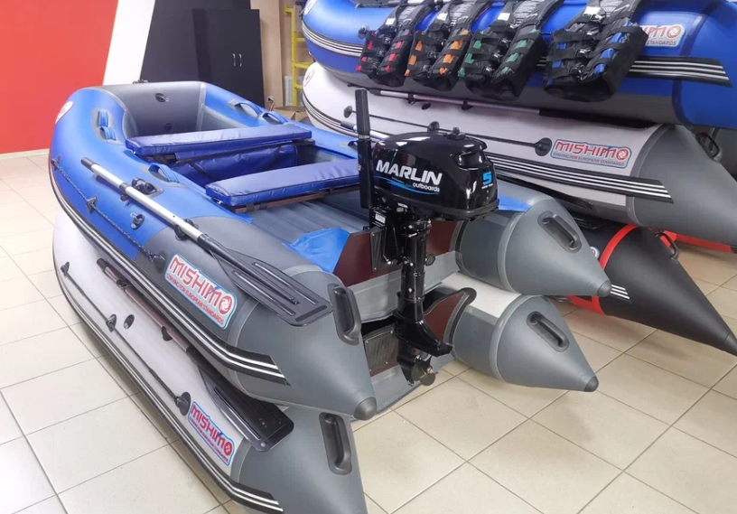 КОМПЛЕКТ ЛОДКА MISHIMO LITE 315 + МОТОР 5л.с в Ростове-на-Дону