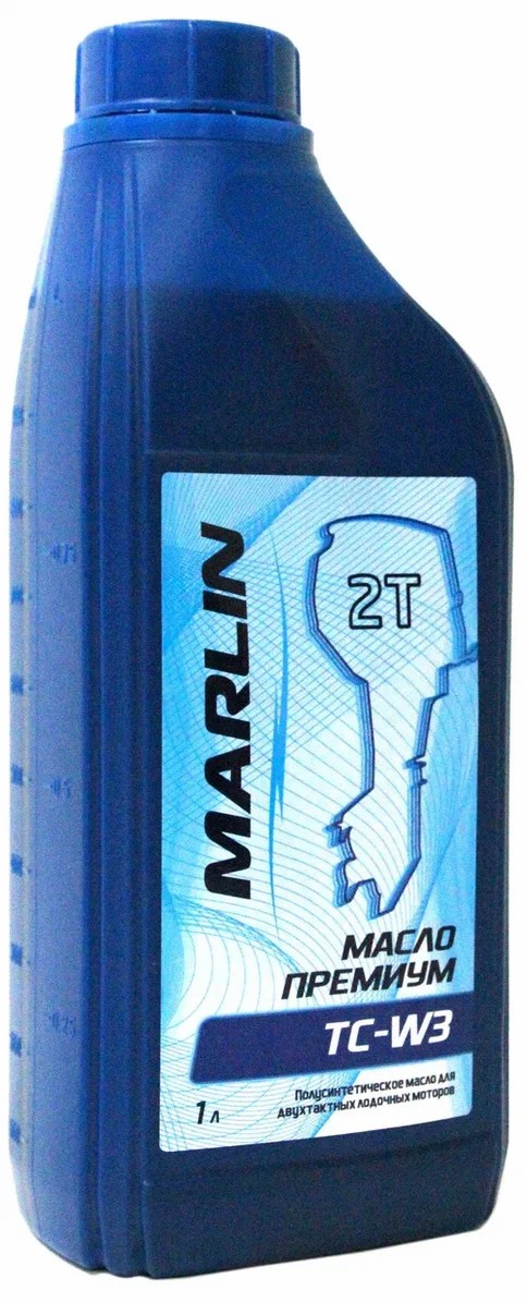 МАСЛО ПОЛУСИНТЕТИЧЕСКОЕ MARLIN ПРЕМИУМ 2Т, TC-W3, 1 ЛИТР в Ростове-на-Дону