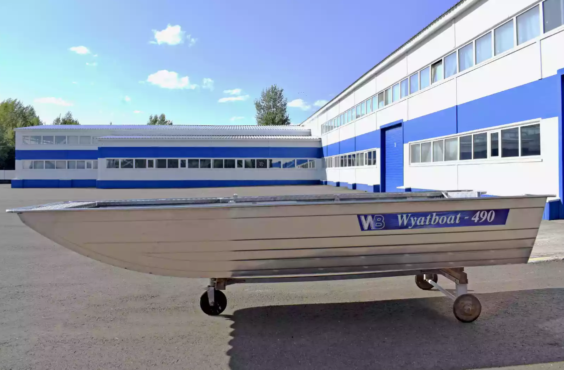 Алюминиевая лодка Wyatboat-490 Jonboat в Ростове-на-Дону