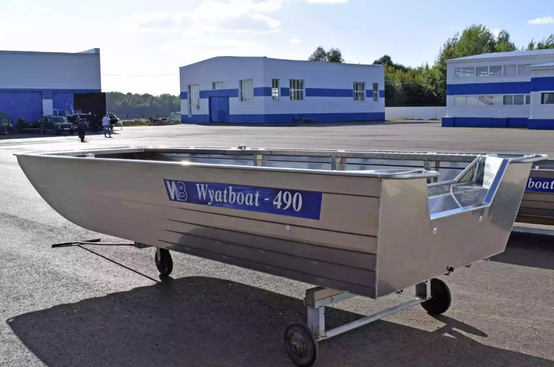 Алюминиевая лодка Wyatboat-490 Jonboat в Ростове-на-Дону