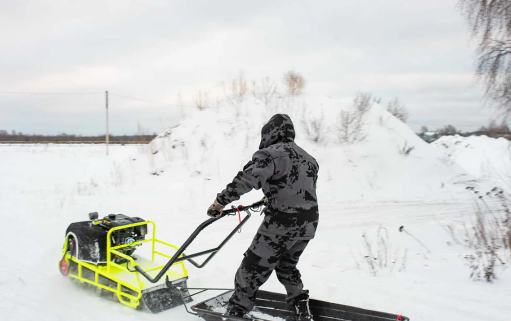 Мотобуксировщик Бурлак ХОЗЯИН-1 (капот ткань) в Ростове-на-Дону