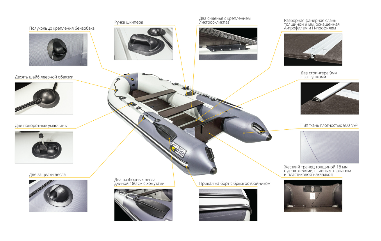 Лодка Ривьера Компакт 3600 СК в Ростове-на-Дону