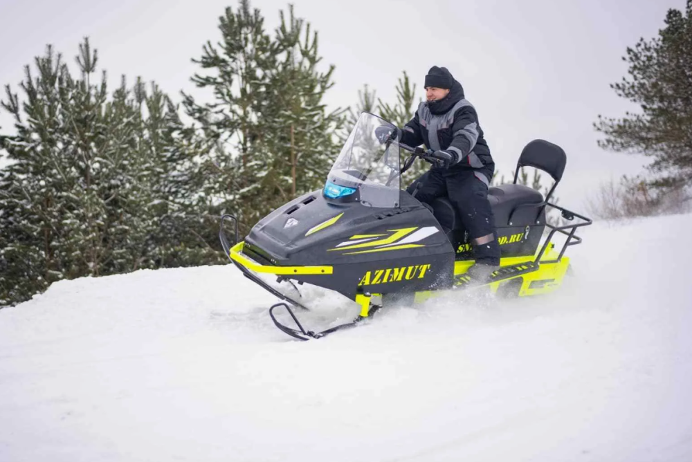 Миниснегоход Бурлак Азимут 24 л.с. , эл.запуск, реверс, тормоз гидравл, капот черный в Ростове-на-Дону