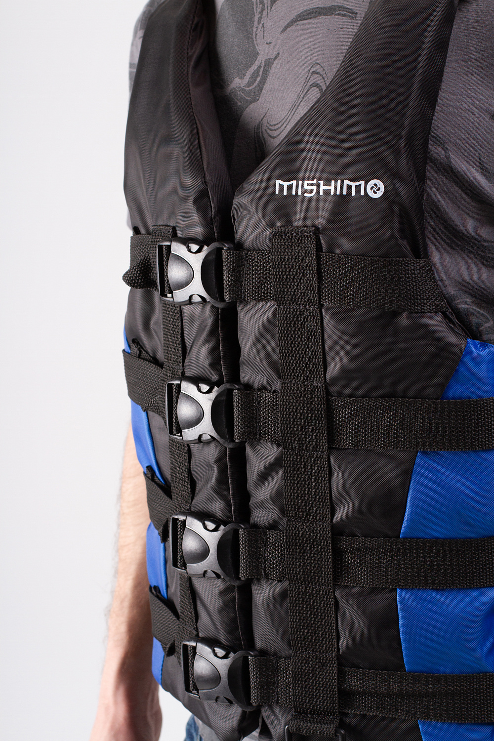 Жилет спасательный MISHIMO PRO Премиум качества Черно-синий в Ростове-на-Дону