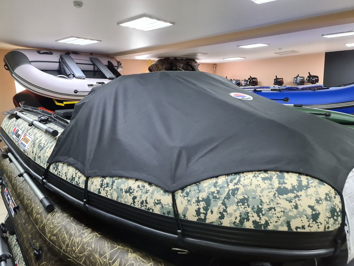 КОМПЛЕКТ НОСОВОГО ТЕНТА К ЛОДКЕ SMARINE AIR MAX 380 ЧЕРНЫЙ в Ростове-на-Дону