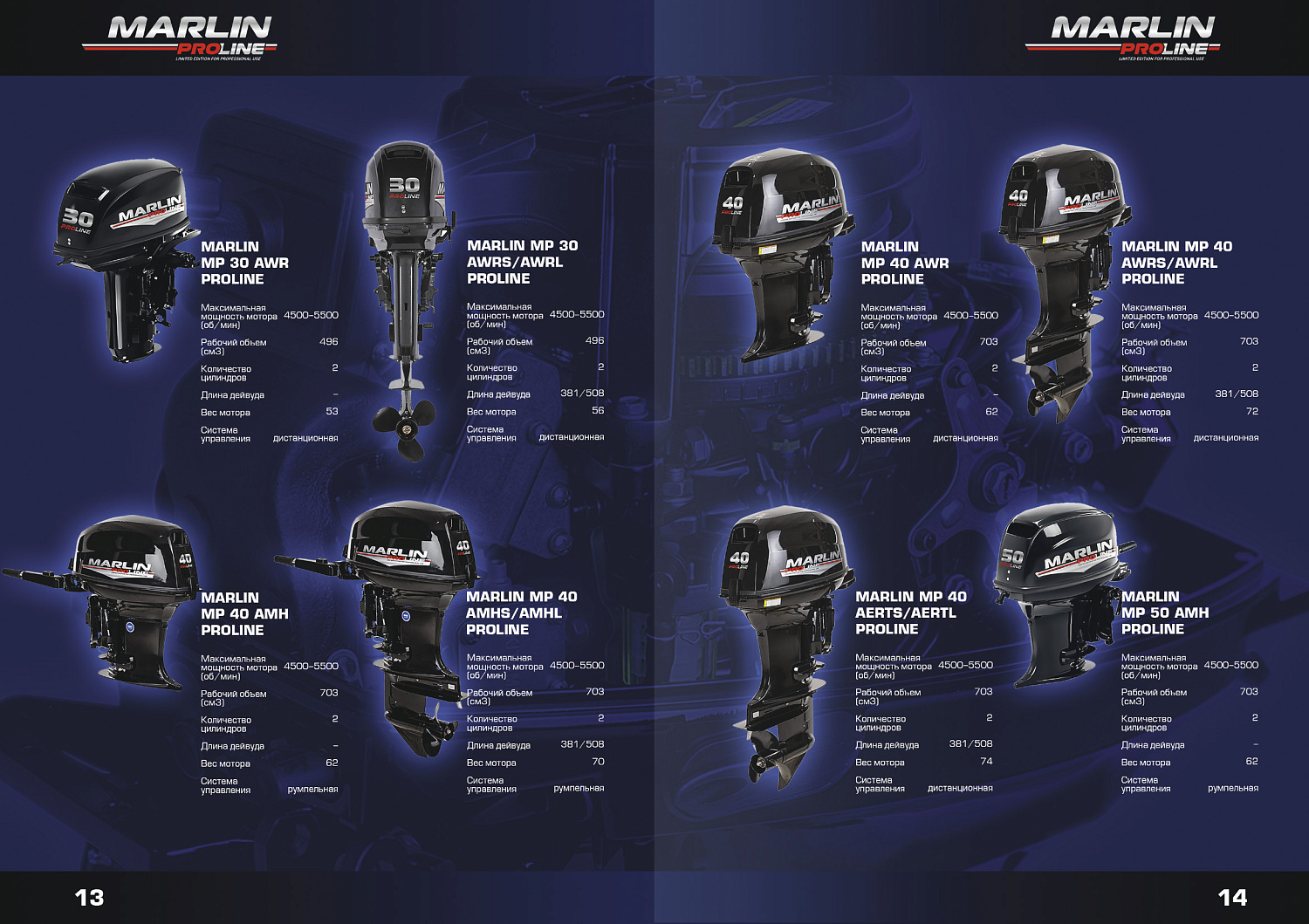 Лодочный мотор MARLIN PROLINE MP 50 AMH ПОД ВОДОМЕТ в Ростове-на-Дону